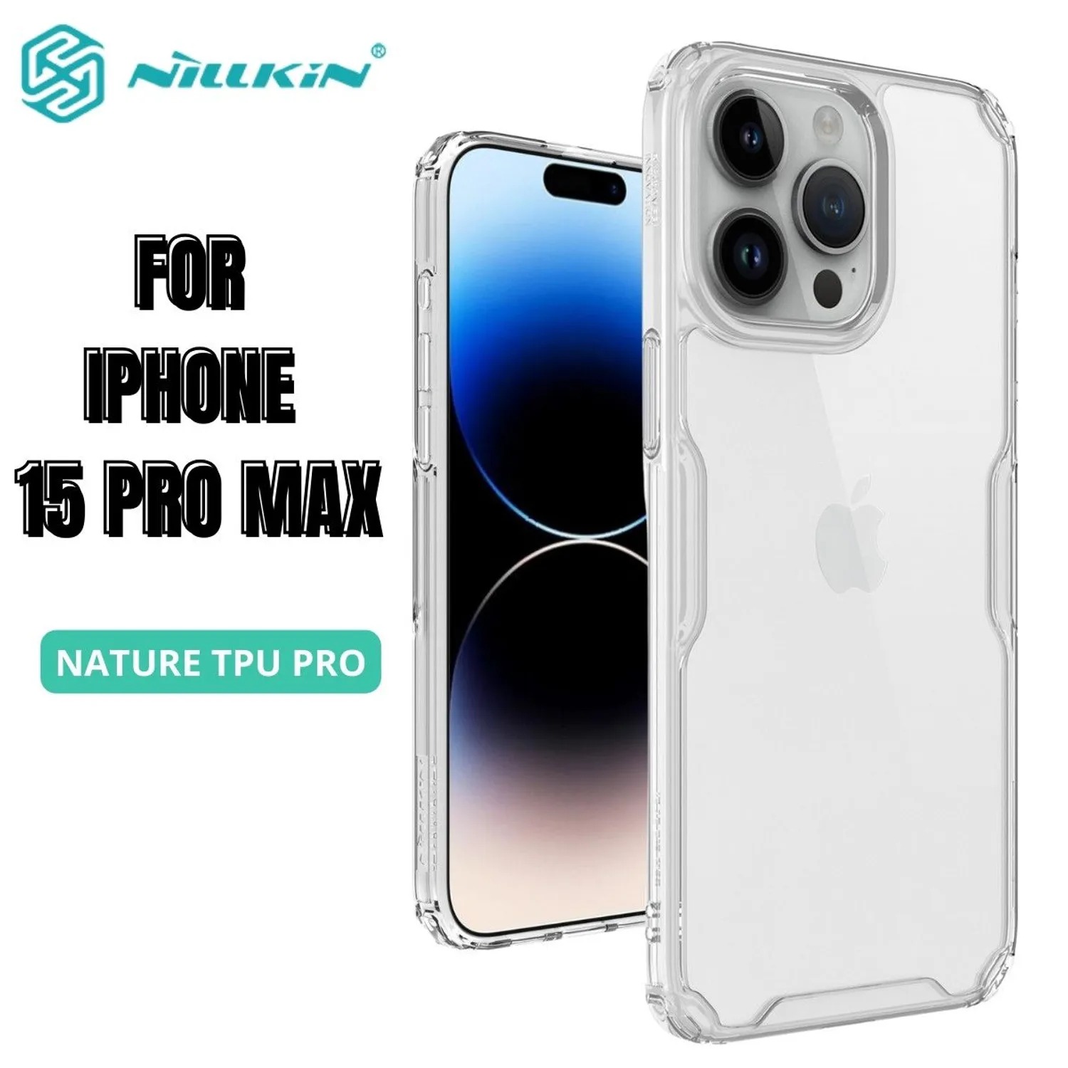 CASE NILLKIN NATURE CLEAR - IPHONE 15 PRO MAX - 1