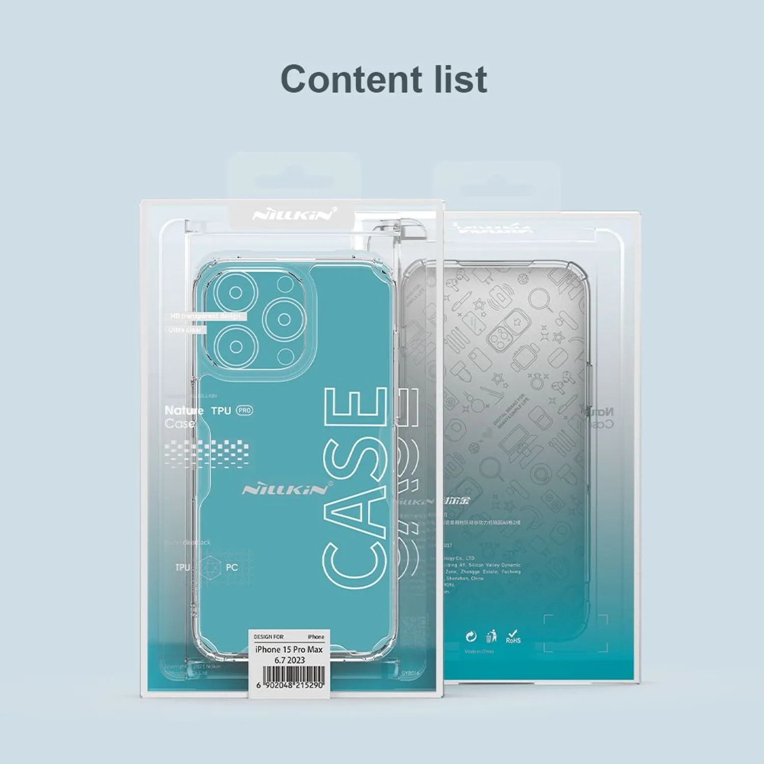CASE NILLKIN NATURE CLEAR - IPHONE 15 PRO MAX - 8