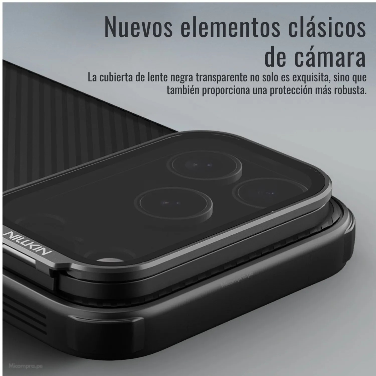 CASE NILLKIN CAMSHIELD CAMPRO - IPHONE 17 PRO MAX (MAGSAFE) - LENTE OSCURA - 2