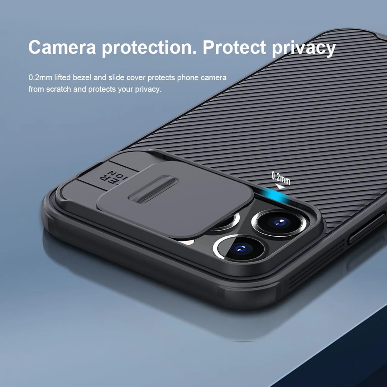 CASE NILLKIN CAMSHIELD BLACK - IPHONE 13 PRO MAX - 6