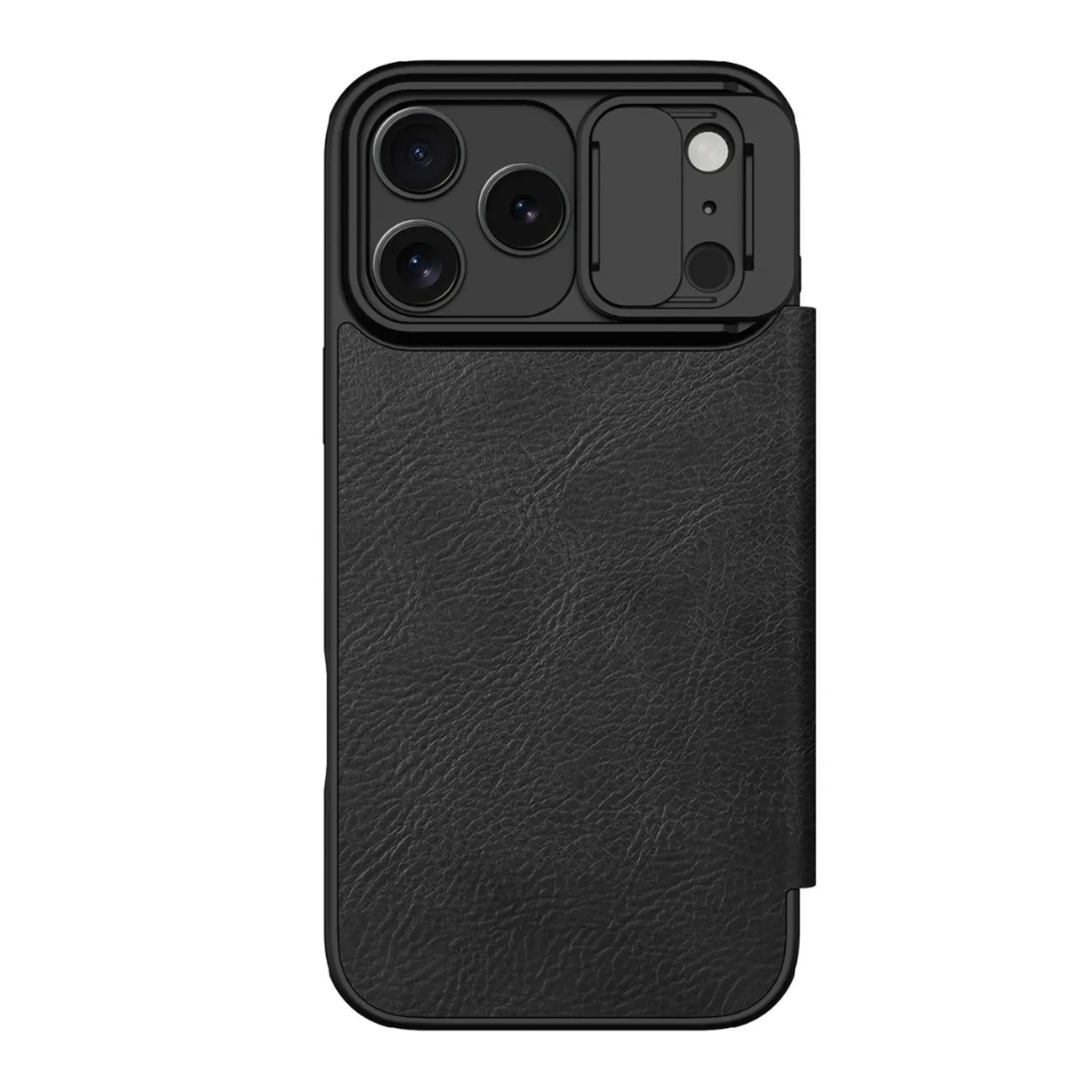 CASE NILLKIN QIN PRO LEATHER - IPHONE 17 PRO MAX - NEGRO - 2