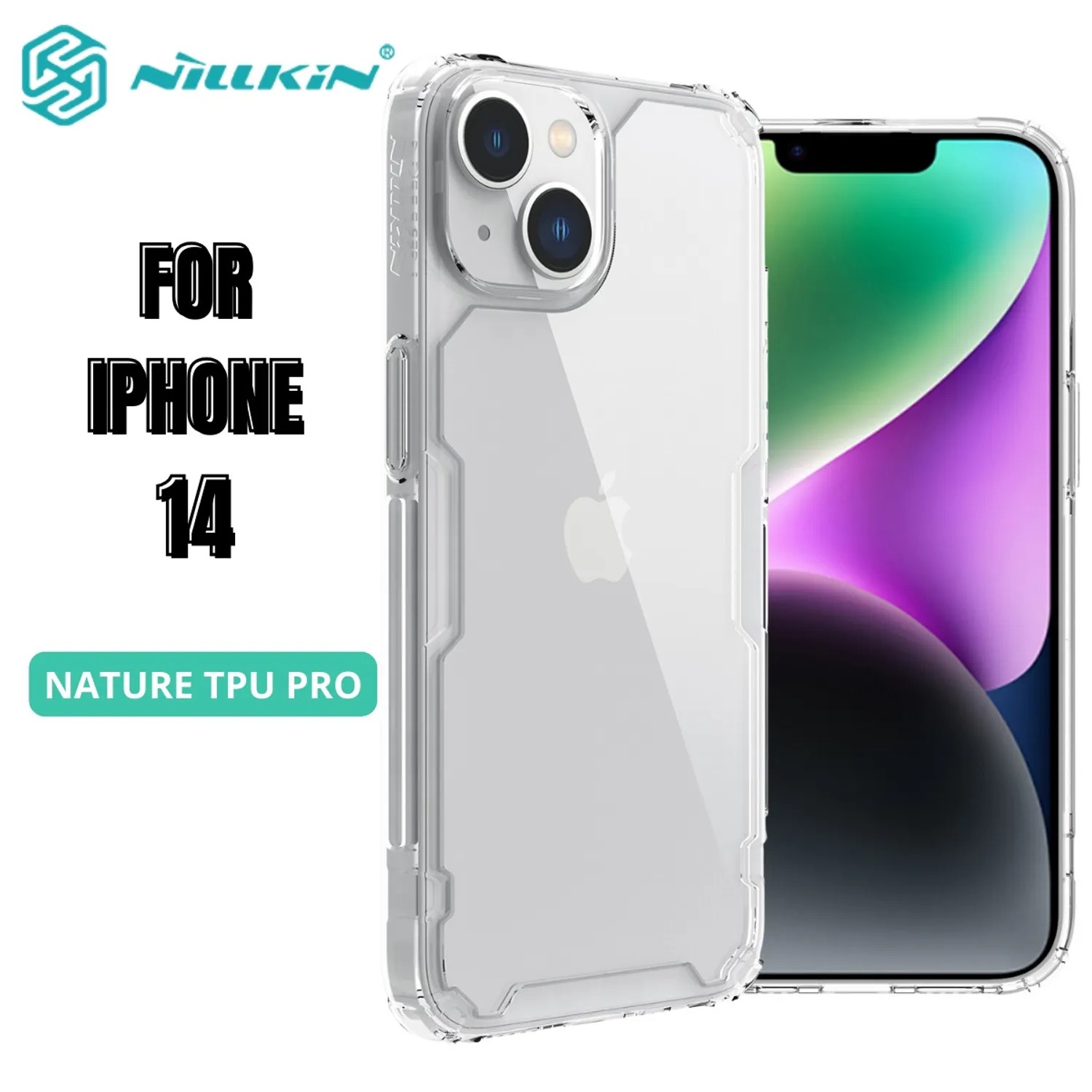 CASE NILLKIN NATURE CLEAR WHITE - IPHONE 14 - 1