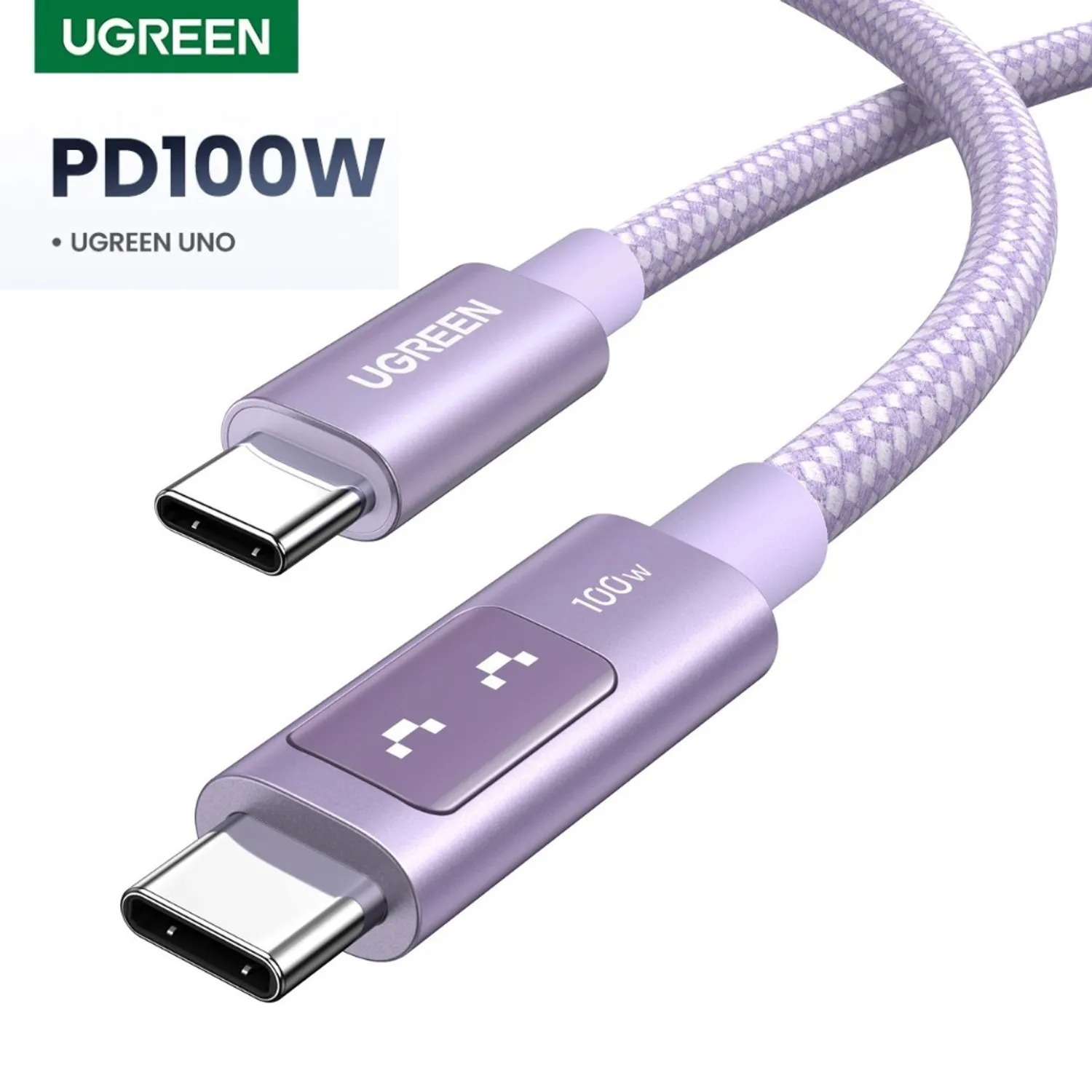 CABLE ROBOT PURPLE USB-C 100W UGREEN UNO L509 - 1