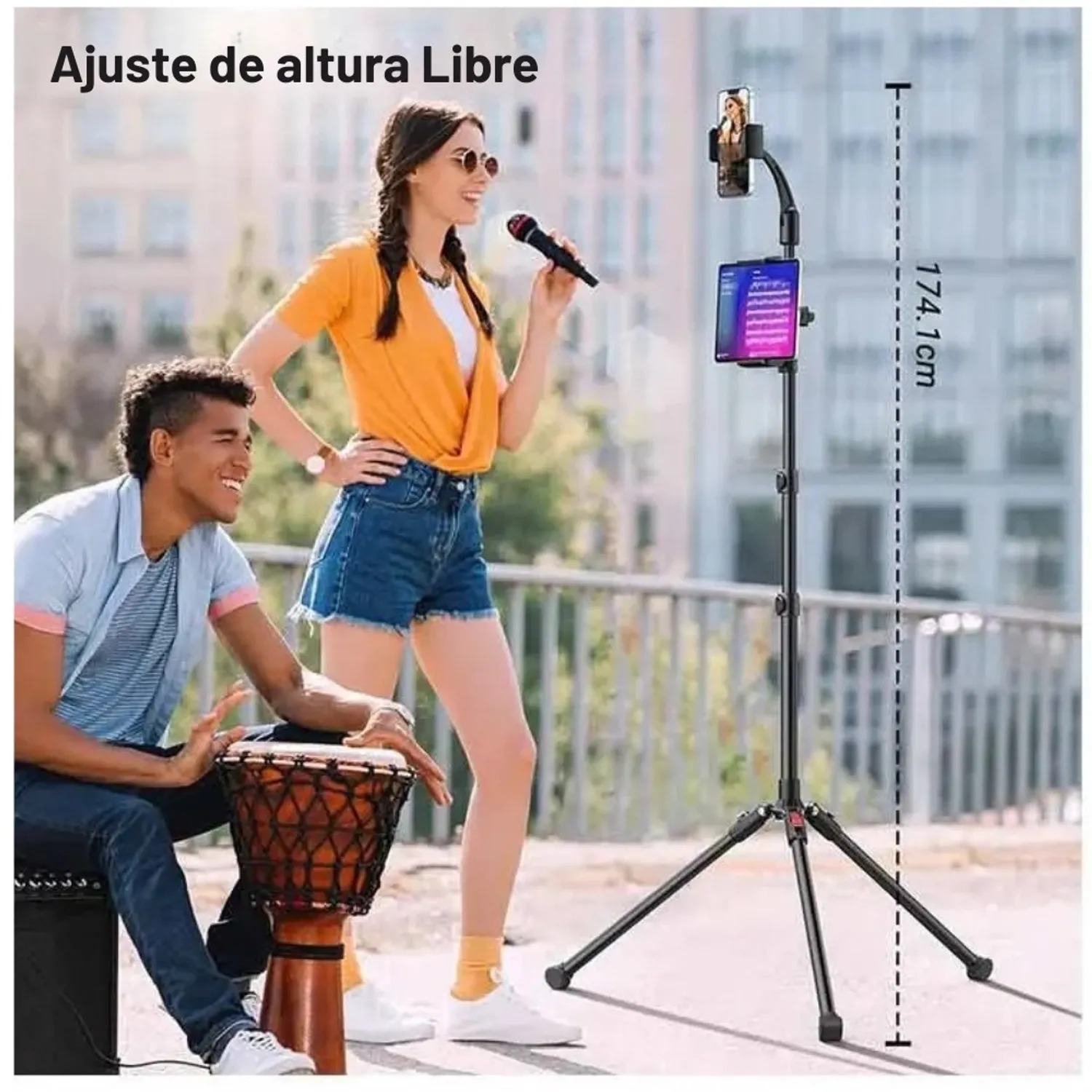 TRÍPODE UGREEN 2 EN 1 LP585 PARA TABLET Y SMARTPHONE - 4