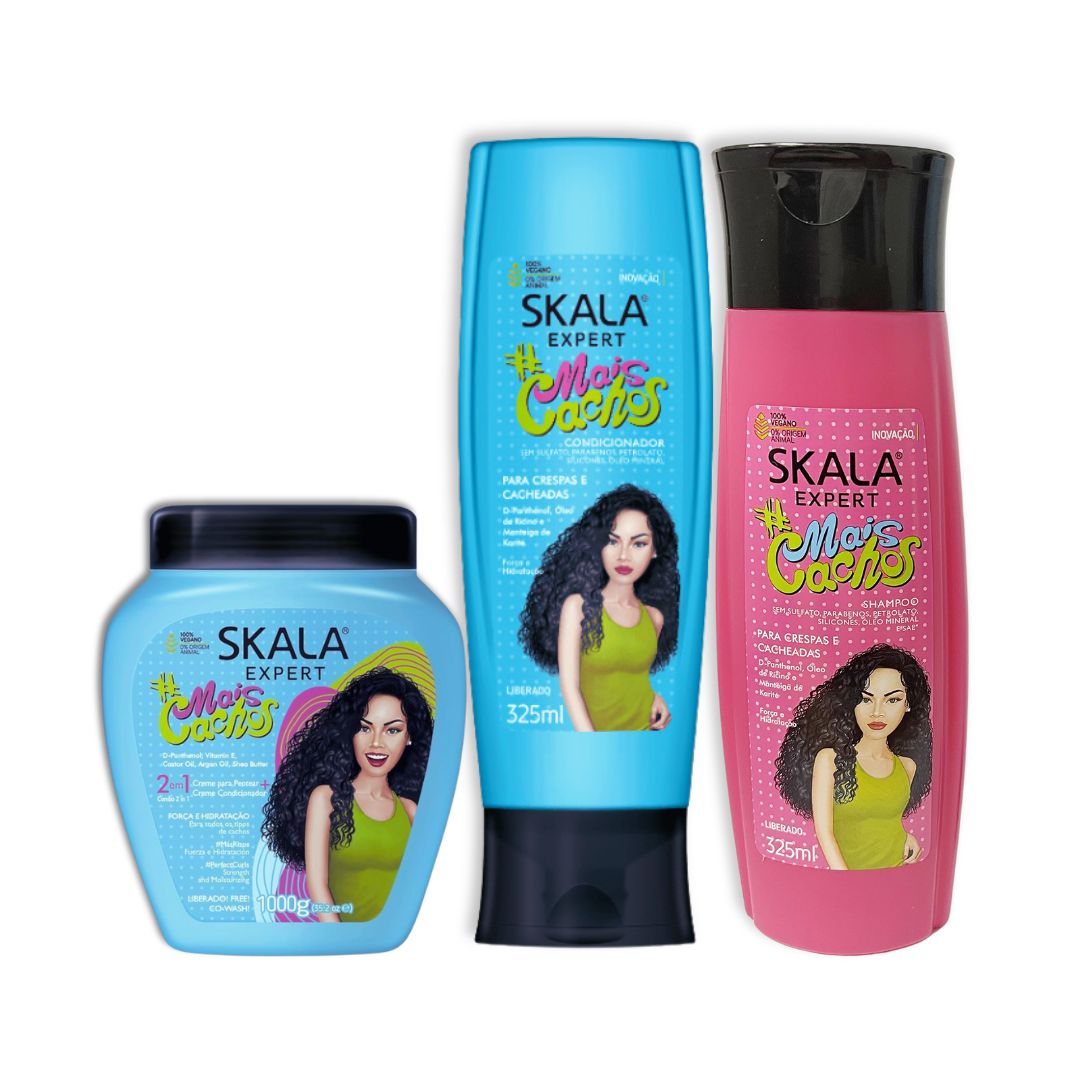 SET MAIS CACHOS SKALA RIZOS HIDRATADOS - 1