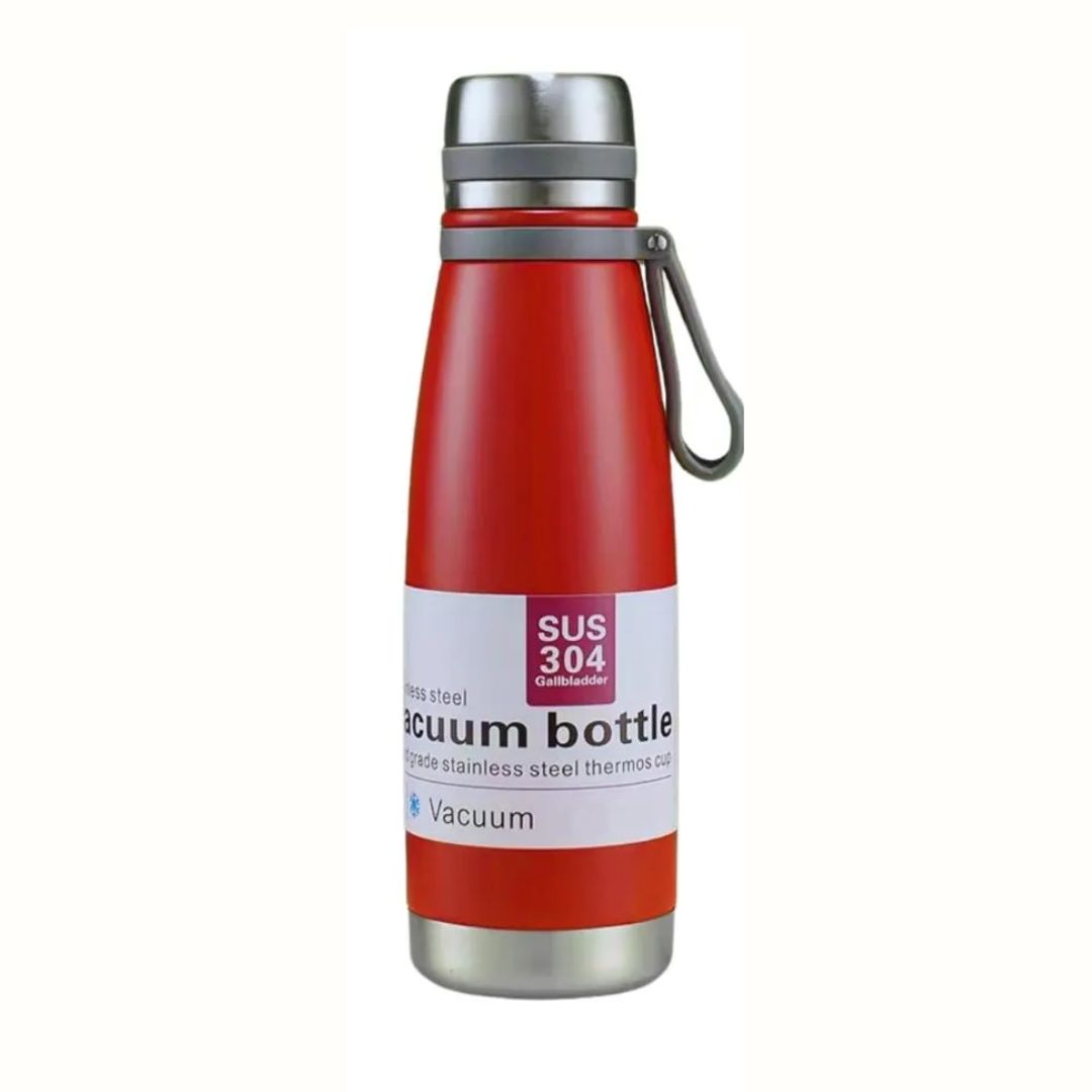 BOTELLA TERMICA DE ACERO INOXIDABLE 1L ROJO - 3