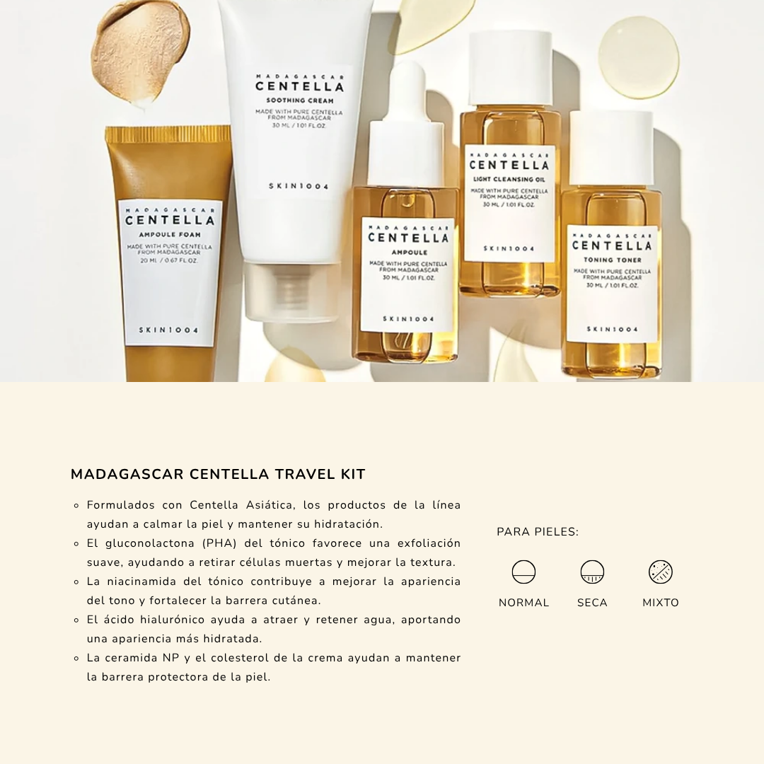 MADAGASCAR CENTELLA TRAVEL KIT - RUTINA COMPLETA TODO EN UNO - 2