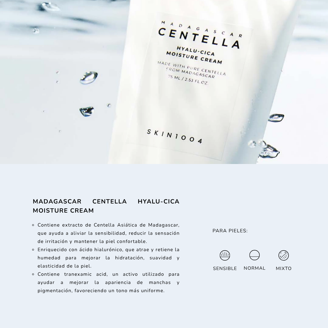 MADAGASCAR CENTELLA HYALU-CICA WATER FIT SUN SERUM + MOISTURE CREAM FULL SIZE - 3