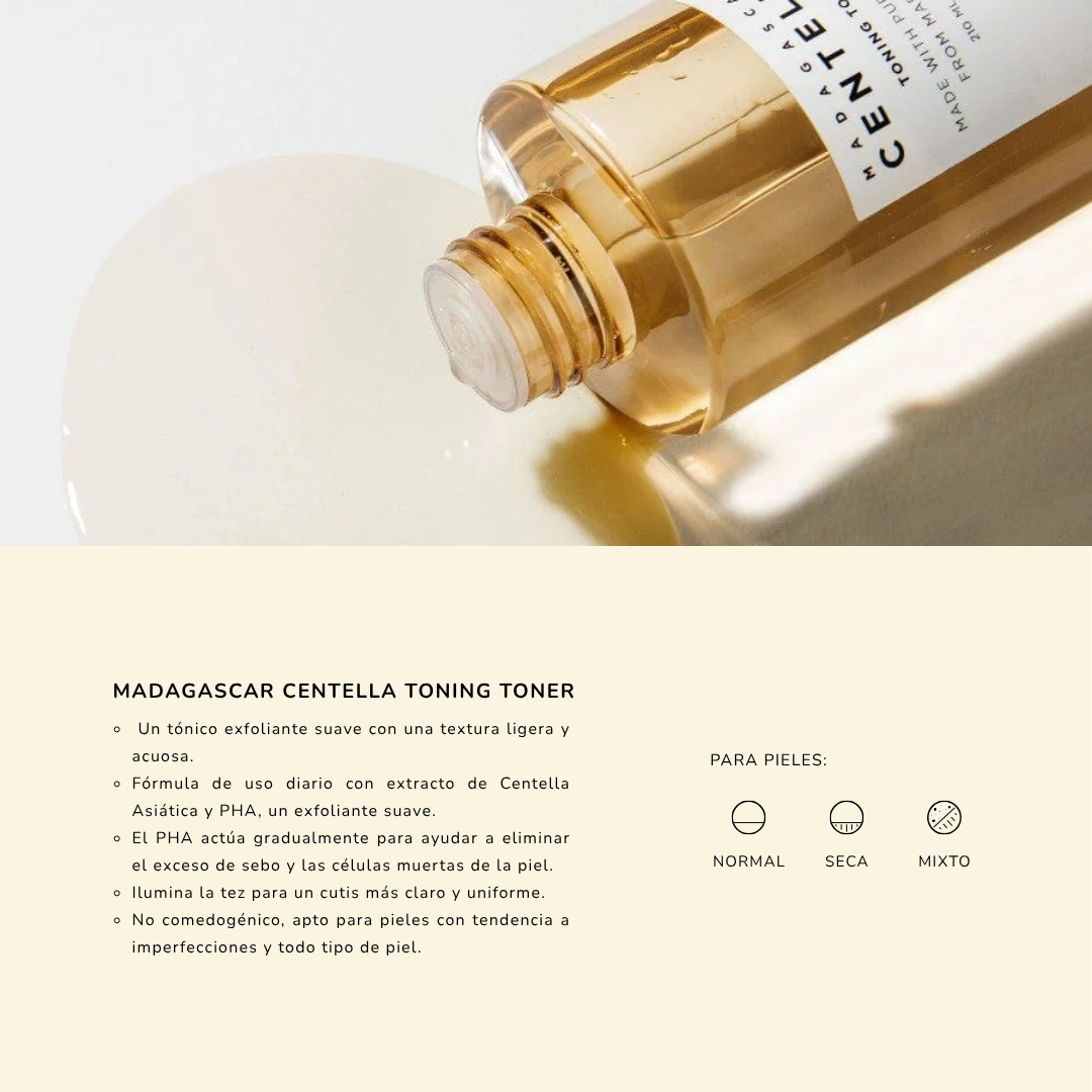MADAGASCAR CENTELLA TONING TONER - TÓNICO FACIAL 210ML - 2