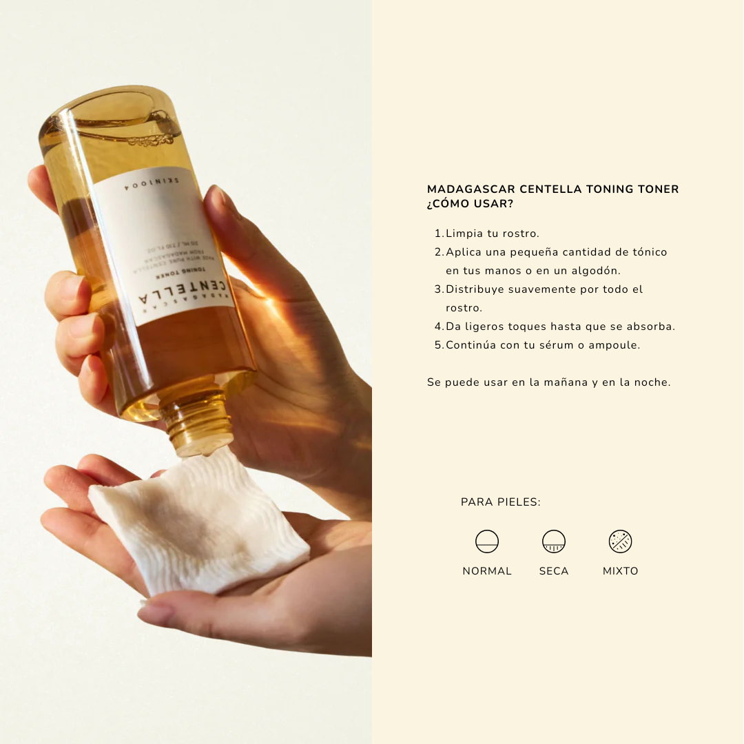 MADAGASCAR CENTELLA TONING TONER - TÓNICO FACIAL 210ML - 3
