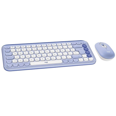 TECLADO + MOUSE LOGITECH POP ICON COMBO LILAC - 2