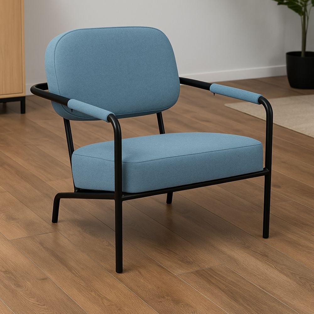 SILLA MODERNA DE DESCANSO NIRVANA XION - TAPIZ DE TELA, DISEÑO COMPACTO, 1 CUERPO - 2