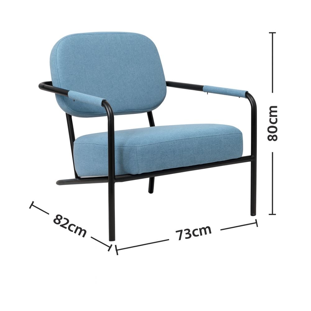SILLA MODERNA DE DESCANSO NIRVANA XION - TAPIZ DE TELA, DISEÑO COMPACTO, 1 CUERPO - 3