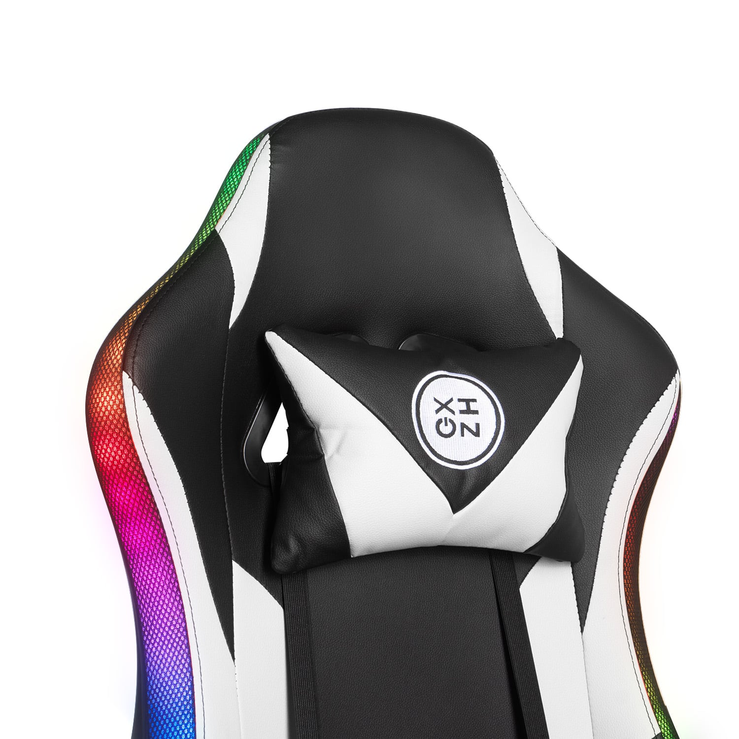 SILLA GAMER RAVEN XION CON LUCES RGB, CONTROL, MASAJEADOR LUMBAR, POSAPIÉS, MÁX 120KG, RECLINACIÓN 135° BLANCO - 5
