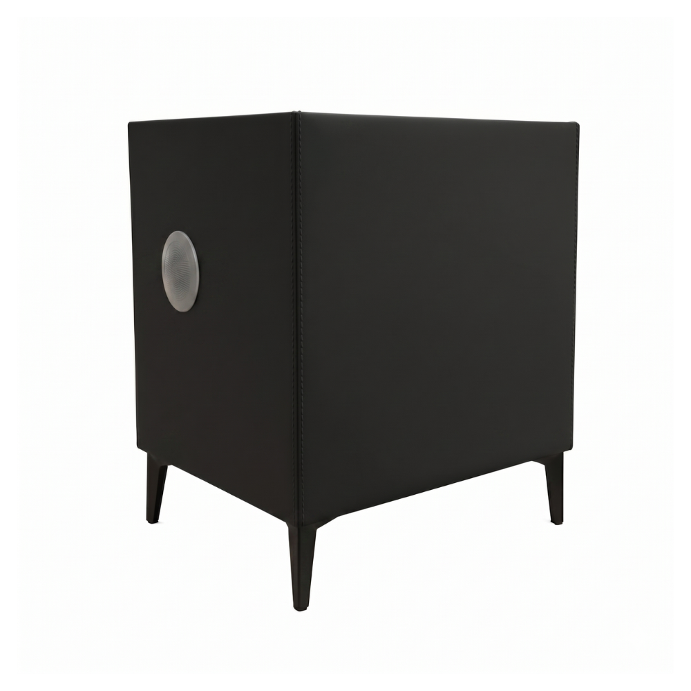 MESA DE NOCHE SMART DECOKASA CON SENSOR DE HUELLA DACTILAR, PARLANTE BLUETOOTH, CARGA INALÁMBRICA Y LUZ LED TÁCTIL NEGRO - 3