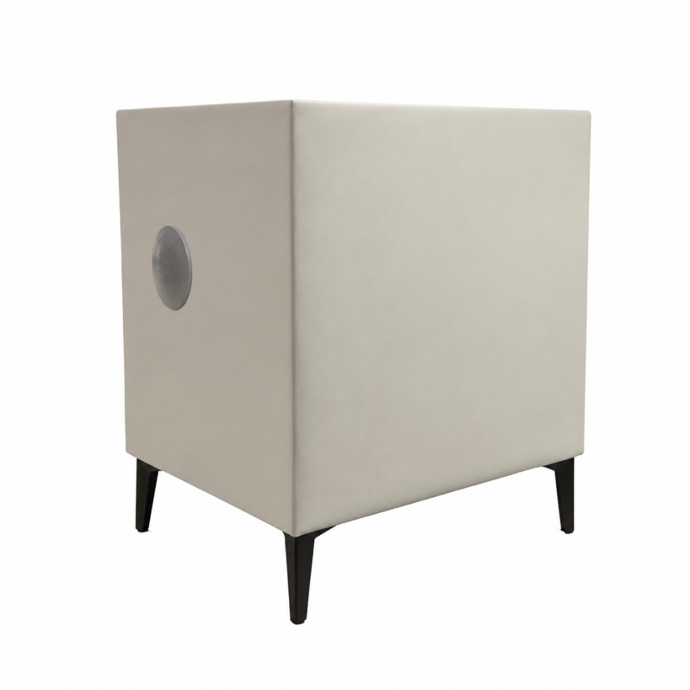 MESA DE NOCHE SMART DECOKASA CON SENSOR DE HUELLA DACTILAR, PARLANTE BLUETOOTH, CARGA INALÁMBRICA Y LUZ LED TÁCTIL BLANCO - 2