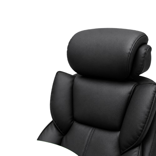 SILLA DE OFICINA GERENCIAL 509 XION ERGONÓMICA DE CUERO PU CON POSAPIÉS Y RECLINACIÓN 135 GRADOS NEGRO - 4
