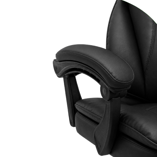 SILLA DE OFICINA GERENCIAL 509 XION ERGONÓMICA DE CUERO PU CON POSAPIÉS Y RECLINACIÓN 135 GRADOS NEGRO - 5