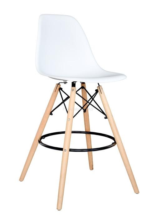 BANCO PARA BAR EAMES BLANCO MOBELART - 1