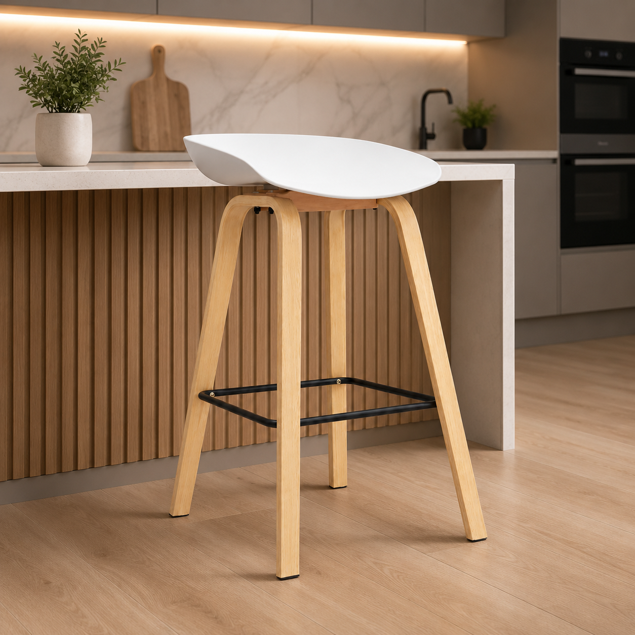 SILLA BAR MOBEL ART PERU BARRA MISURI BANCO MOBELART ACERO BLANCO - 1