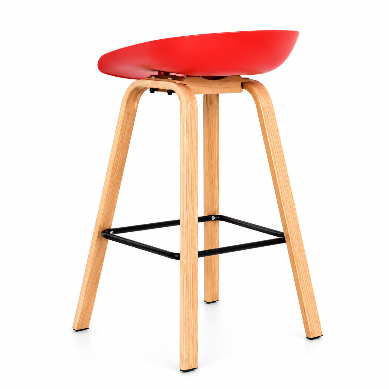 SILLA BAR MOBEL ART PERU BARRA MISURI BANCO FIJO MOBELART ROJO - 4