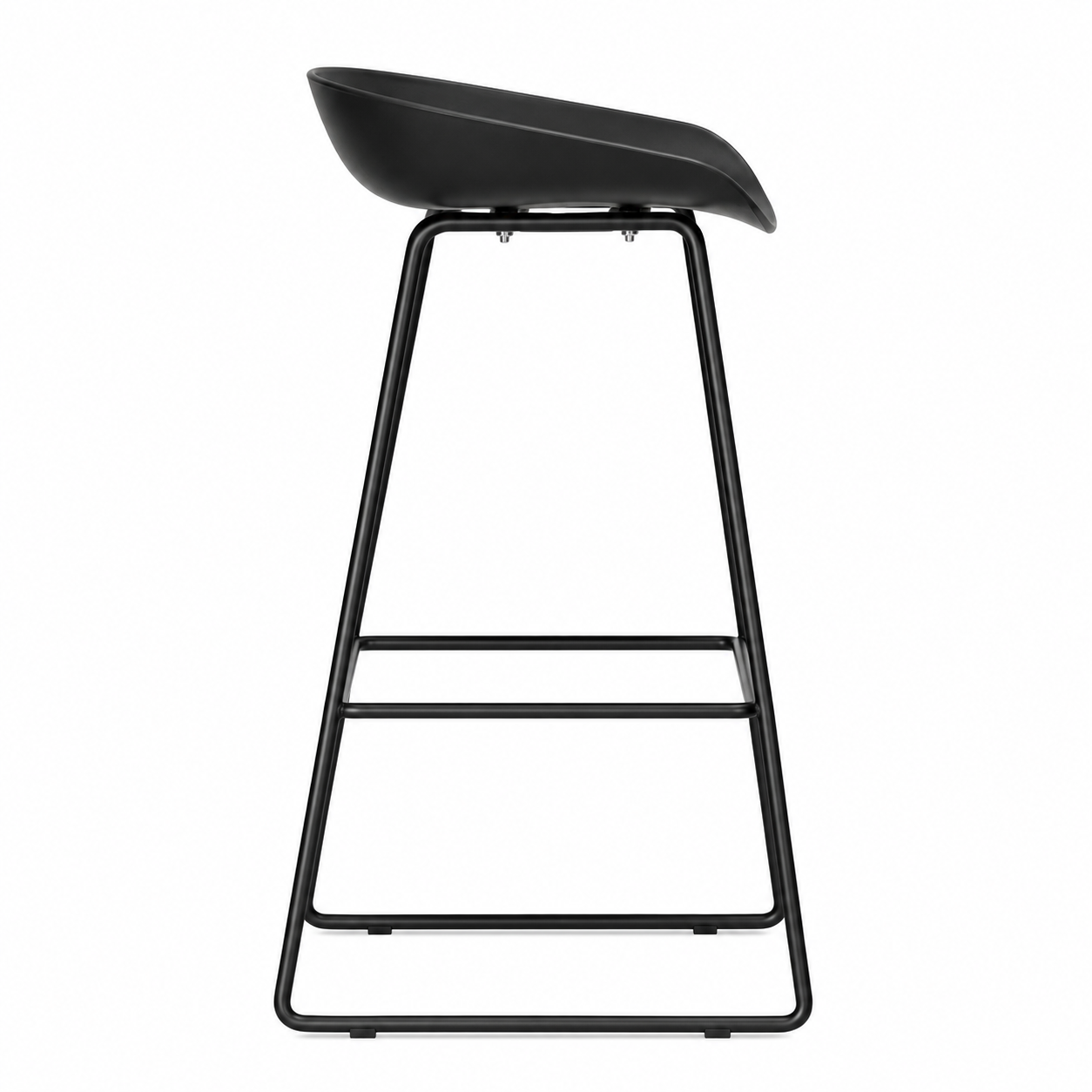 BANCO PARA BAR MISURI TRINEO NEGRO 75cm. MOBELART - 2
