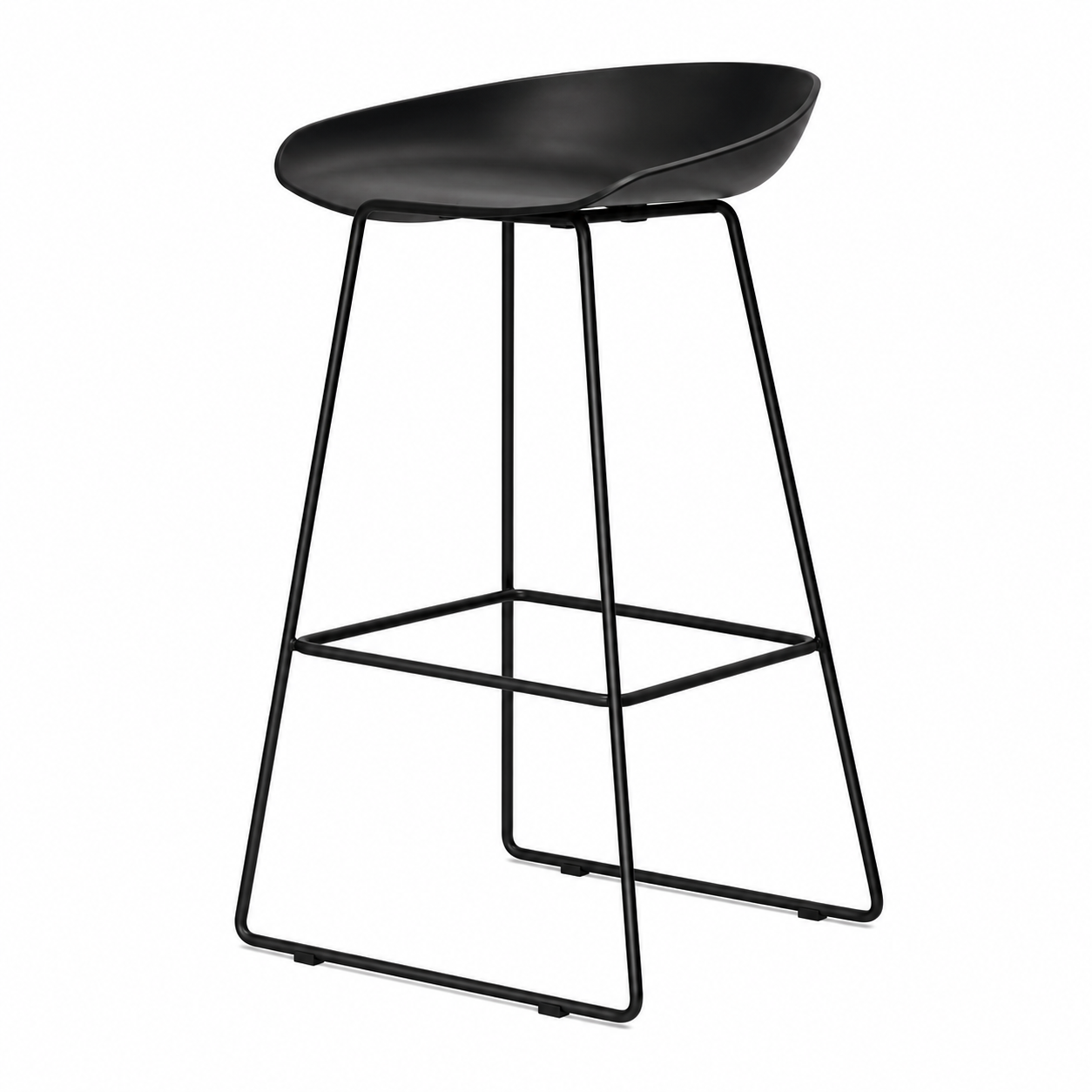 BANCO PARA BAR MISURI TRINEO NEGRO 75cm. MOBELART - 4