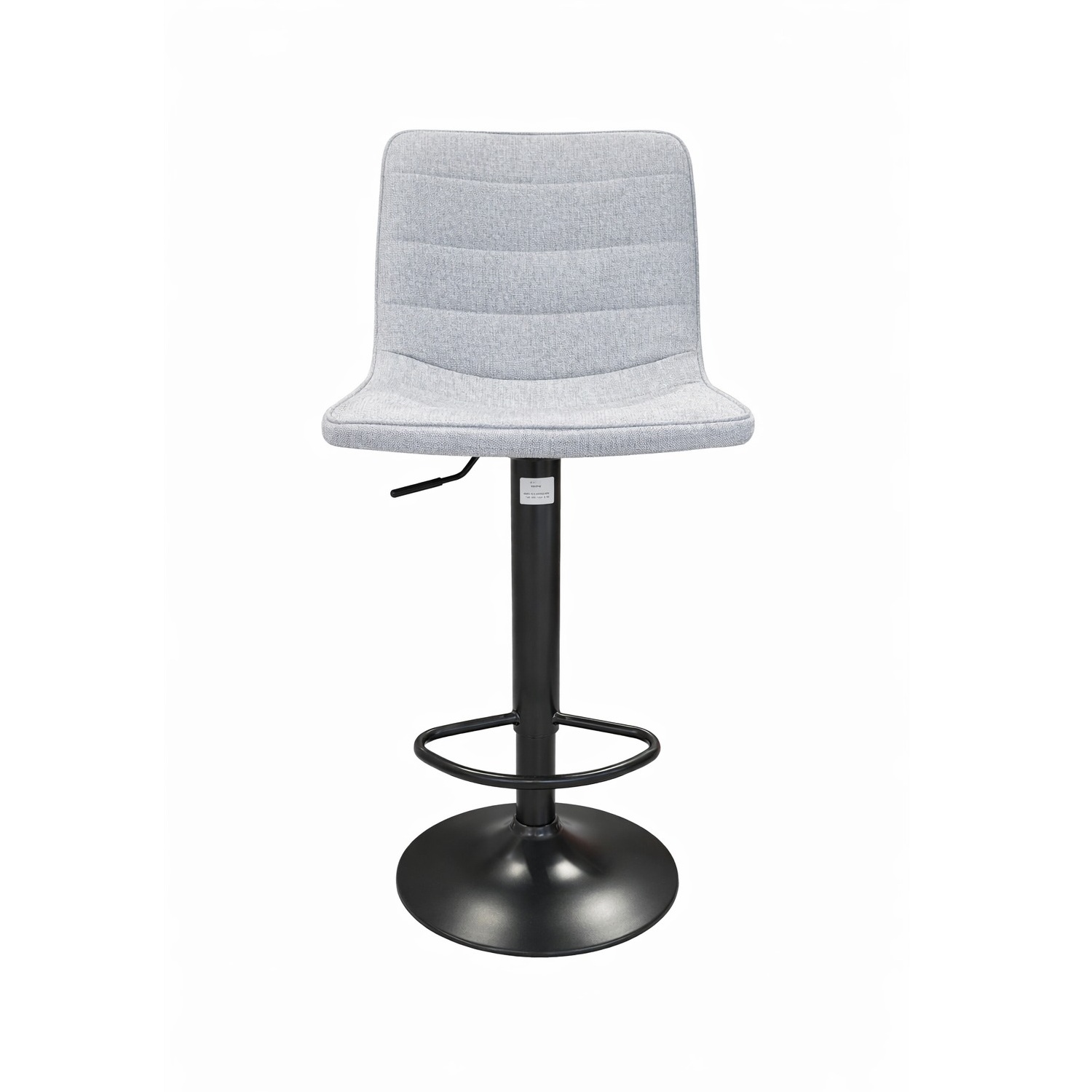 BANCO PARA BAR PATRICK GIRATORIO GRIS PLATA MOBELART - 3