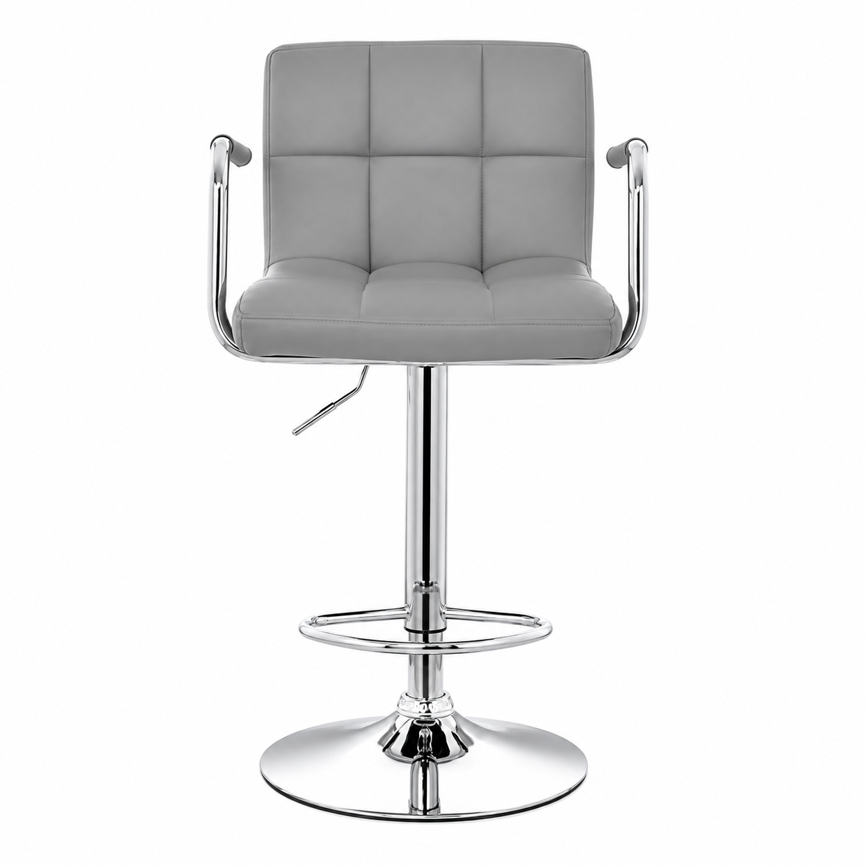 SILLA BAR MOBEL ART PERU BARRA NILL BANCO BRAZOS GIRATORIA MOBELART ACERO GRIS - 2