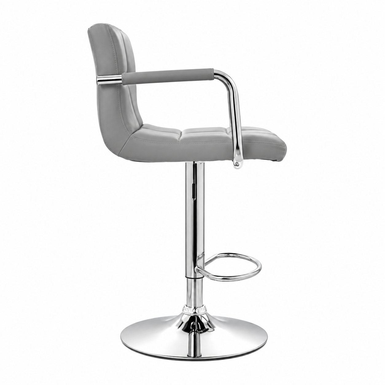 SILLA BAR MOBEL ART PERU BARRA NILL BANCO BRAZOS GIRATORIA MOBELART ACERO GRIS - 3