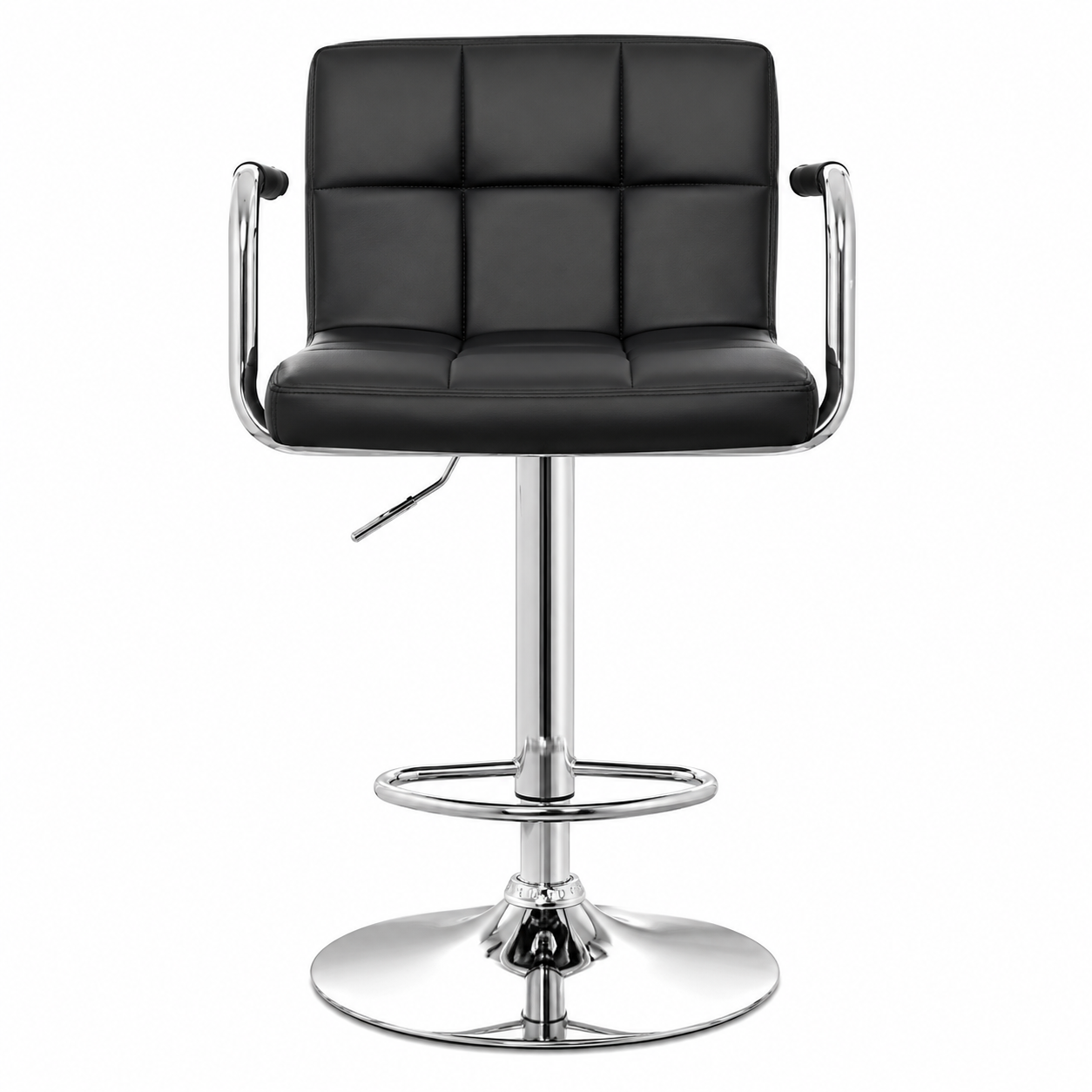 SILLA BAR MOBEL ART PERU NILL CON BRAZOS BANCO GIRATORIA MOBELART ACERO NEGRO - 2