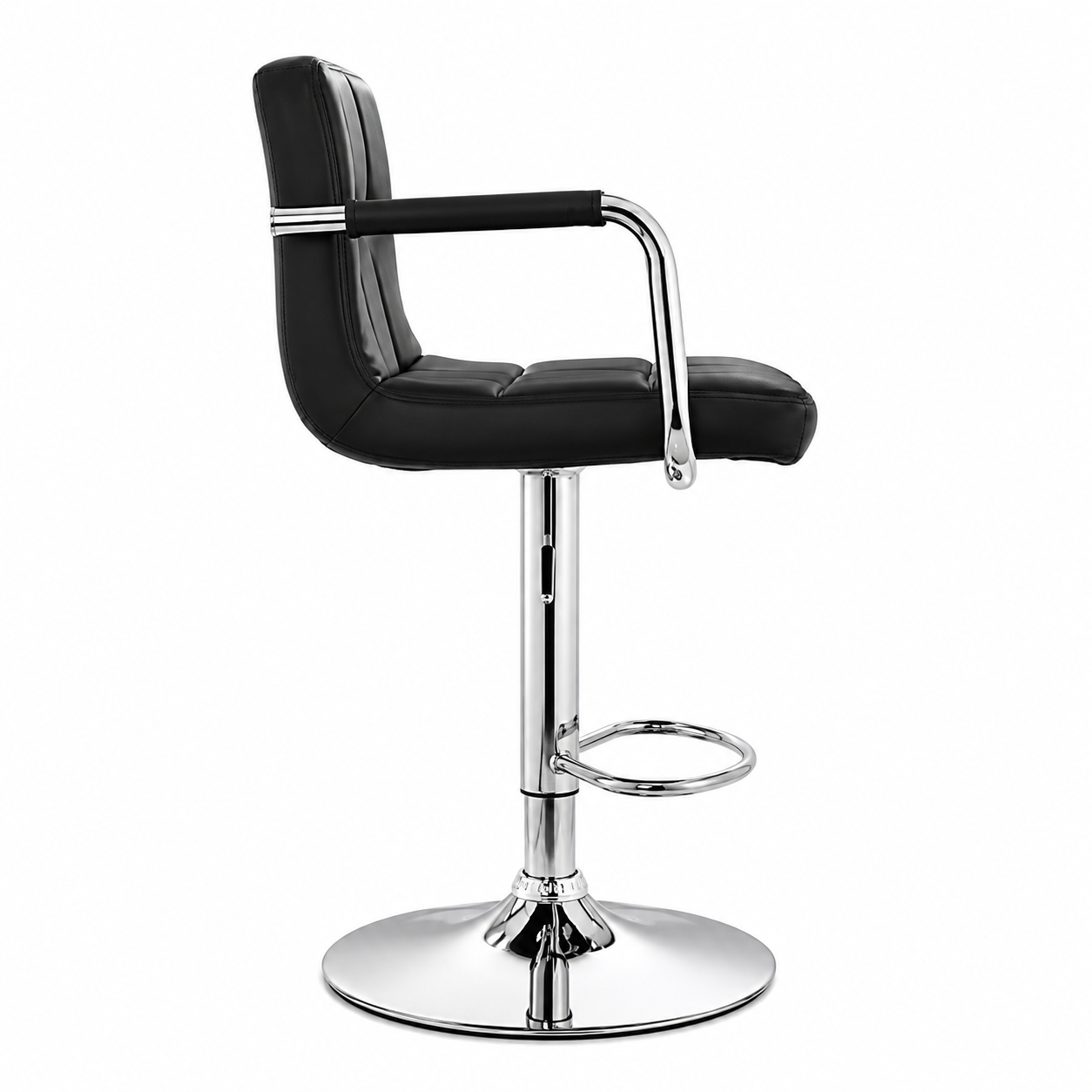 SILLA BAR MOBEL ART PERU NILL CON BRAZOS BANCO GIRATORIA MOBELART ACERO NEGRO - 3