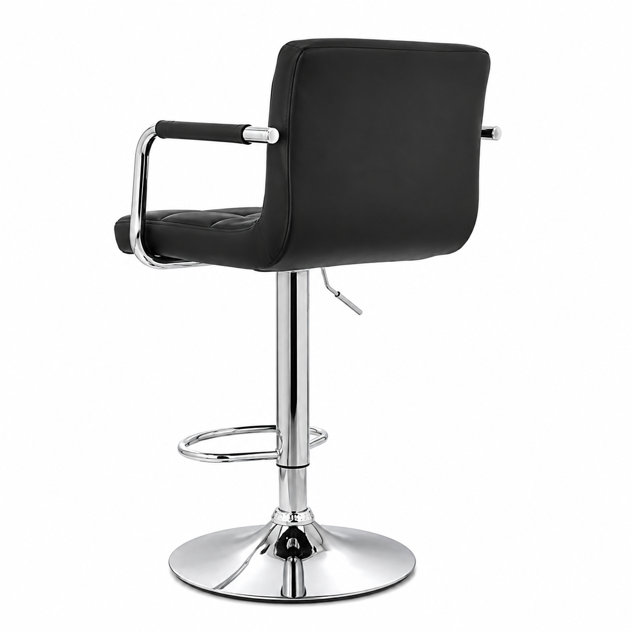 SILLA BAR MOBEL ART PERU NILL CON BRAZOS BANCO GIRATORIA MOBELART ACERO NEGRO - 4