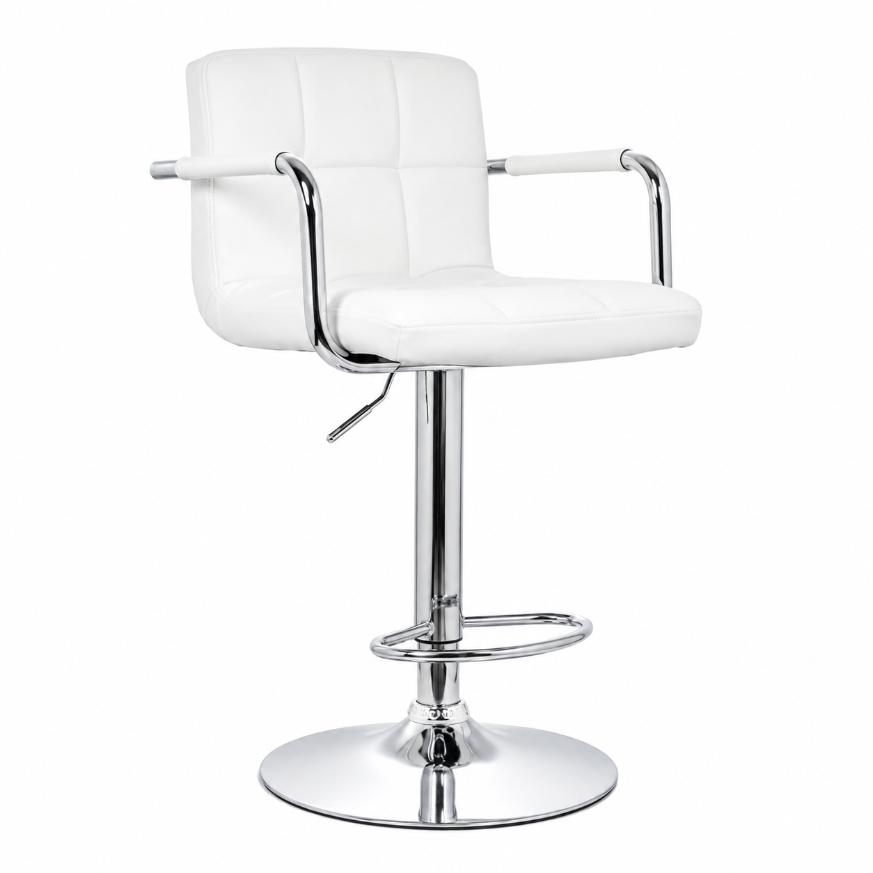 SILLA BAR MOBEL ART PERU NILL CON BRAZOS BANCO GIRATORIA MOBELART BLANCO - 2