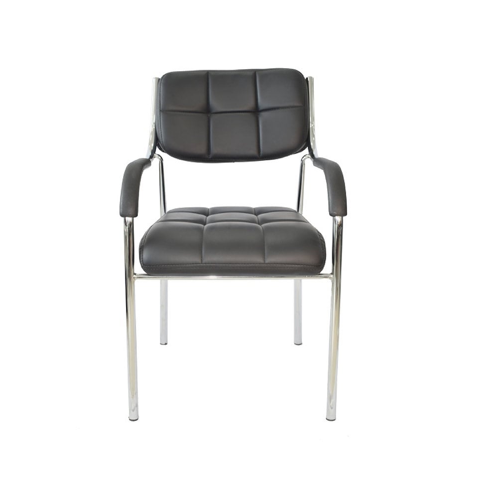 SILLA DE OFICINA VISITA SOFT 2 TQ PU NEGRO MÖBELART - 2