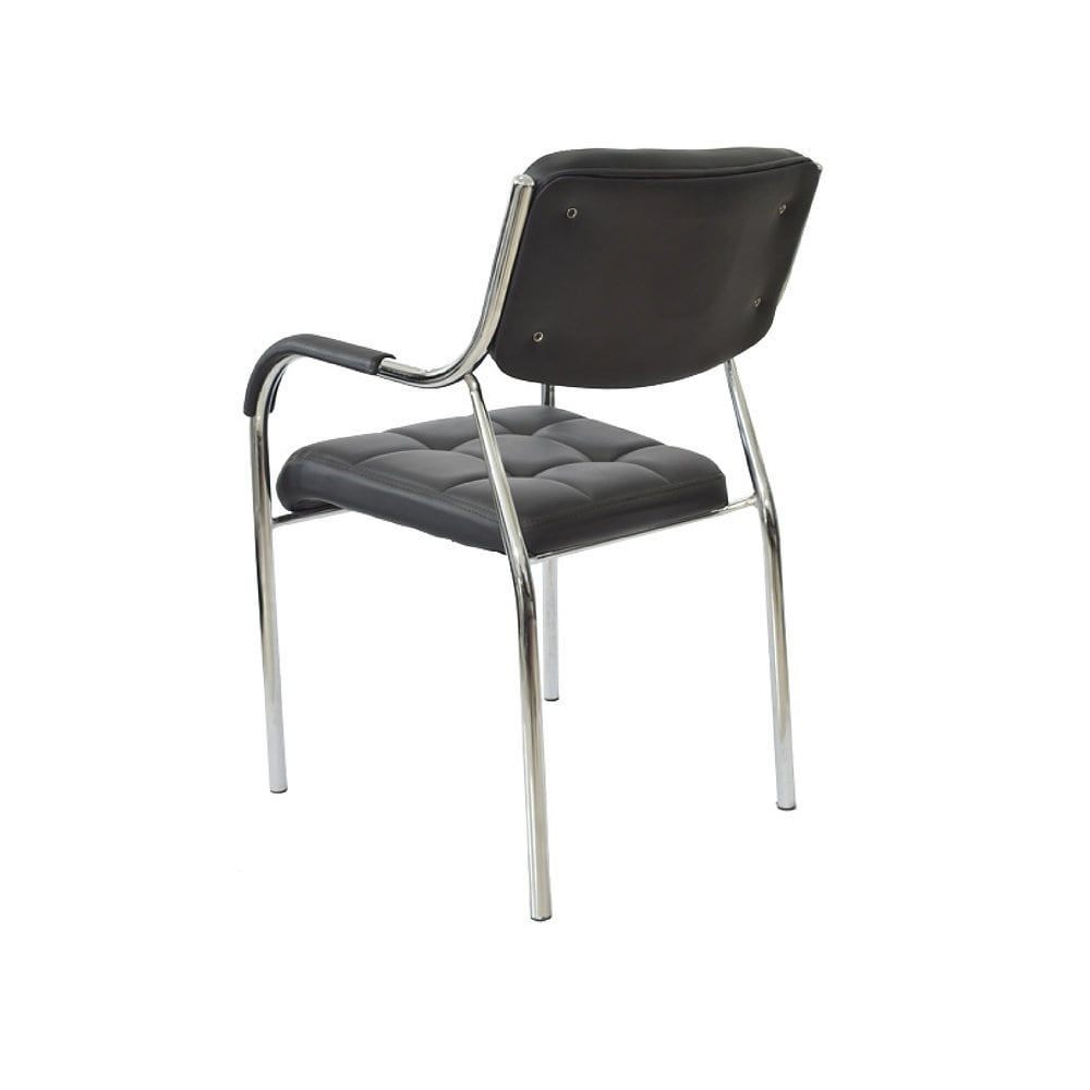 SILLA DE OFICINA VISITA SOFT 2 TQ PU NEGRO MÖBELART - 3