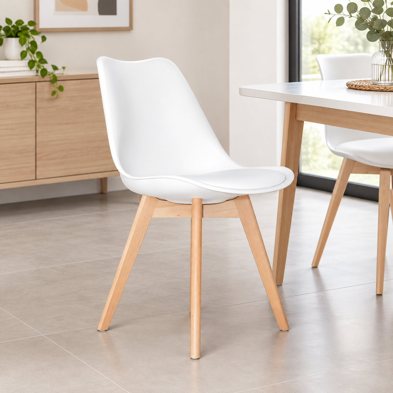 SILLA DISEÑO EMA BLANCO BE MÖBELART - 1