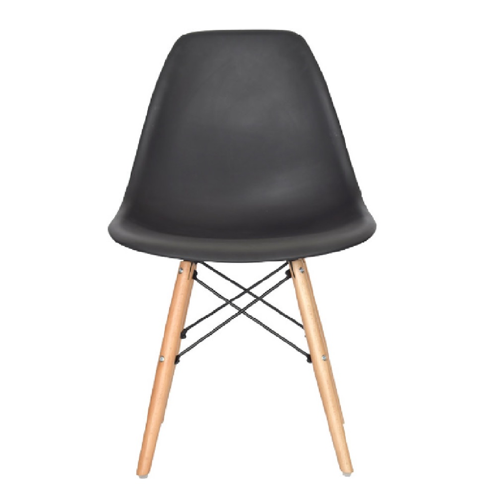 SET X 2 SILLAS DISEÑO EAMES BE NEGRO MÖBELART - 3