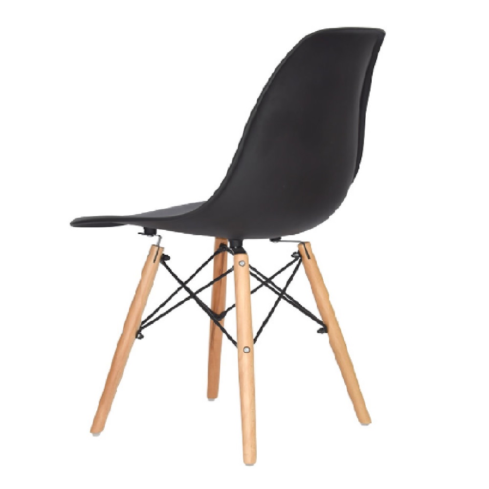 SET X 2 SILLAS DISEÑO EAMES BE NEGRO MÖBELART - 4
