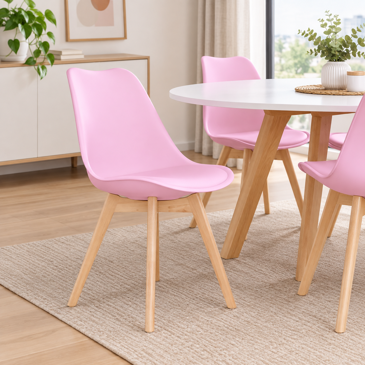 SILLA DISEÑO EMA ROSADO BE MÖBELART - 1
