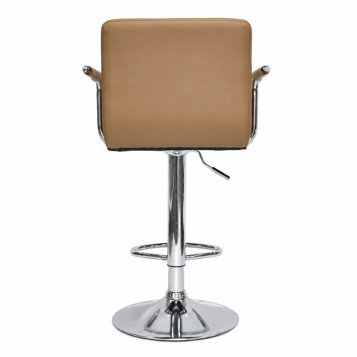 SILLA BAR NILL CON BRAZOS GIRATORIA PU CAFÉ CLARO MÖBELART - 6