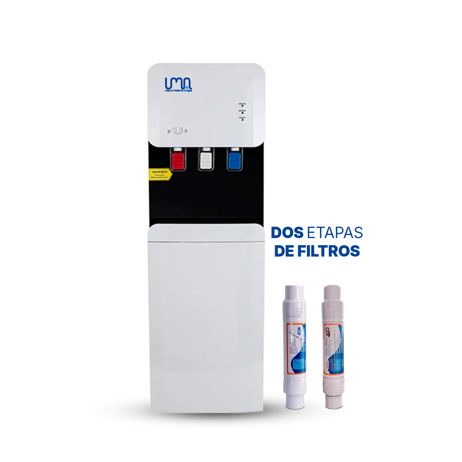 DISPENSADOR DE AGUA PRO WHITE PEDESTAL CON FILTROS - 1