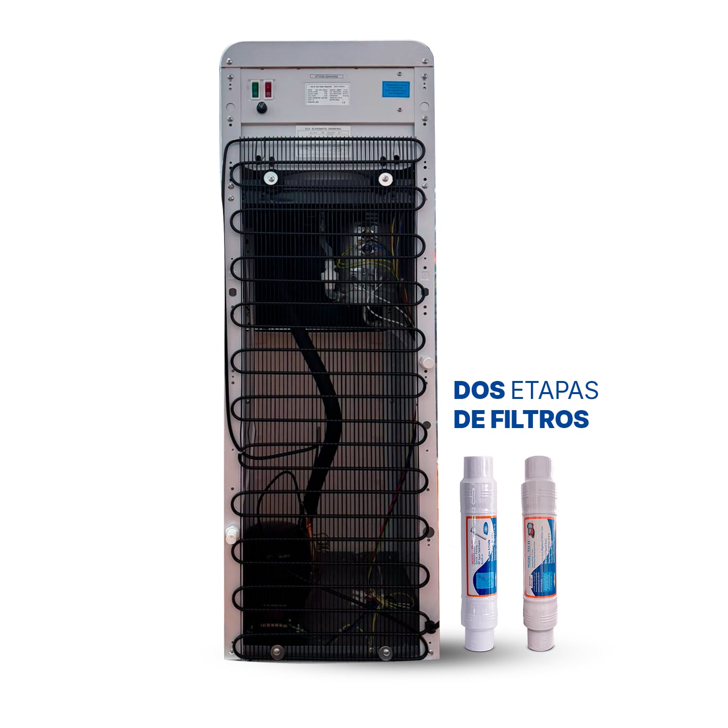 DISPENSADOR DE AGUA PRO WHITE PEDESTAL CON FILTROS - 4