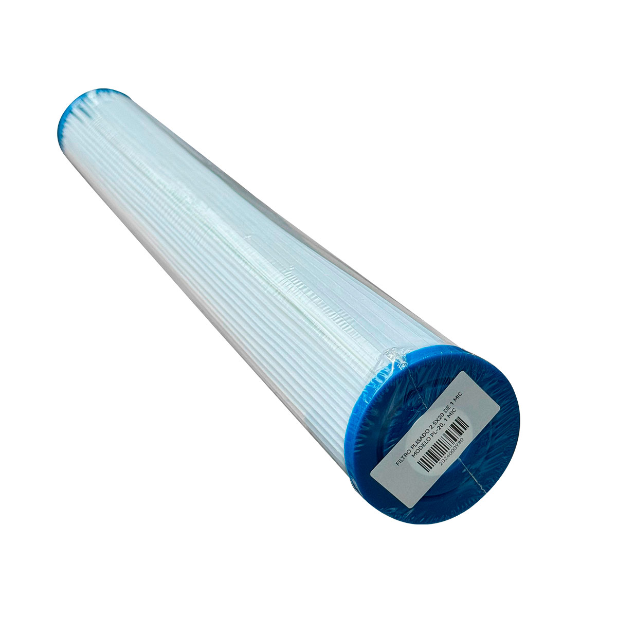 FILTRO SEDIMENTO PLISADO 2.5X20 DE 1 MIC MODELO PL-20, 1 MIC - 2