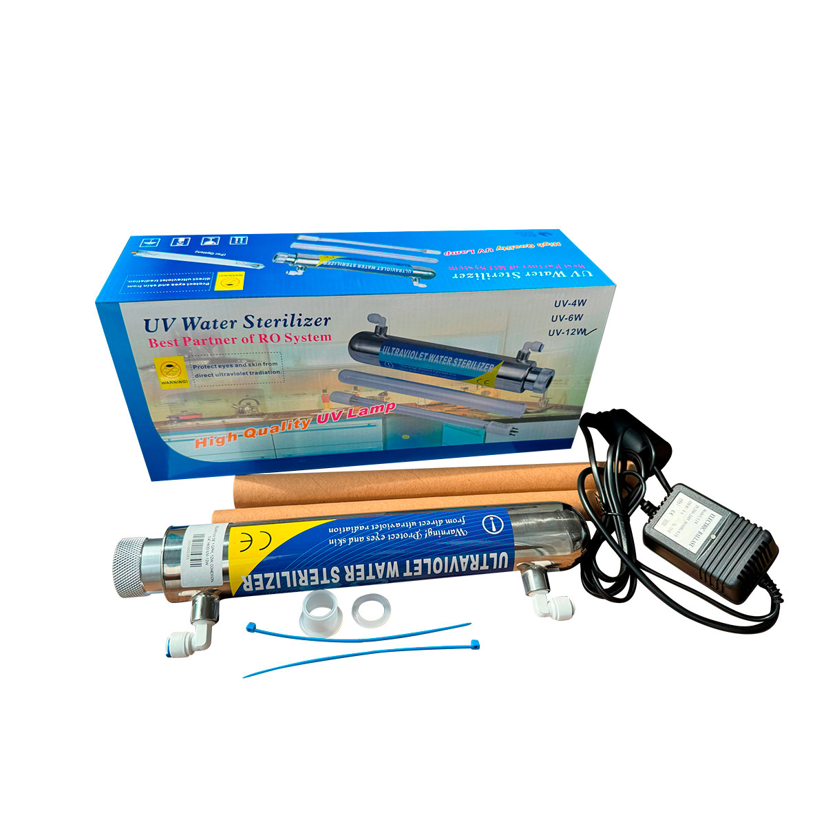 EQUIPO UV DE 1 GPM, 12W, CONEXION 1/4' MOD UV-12W - 1