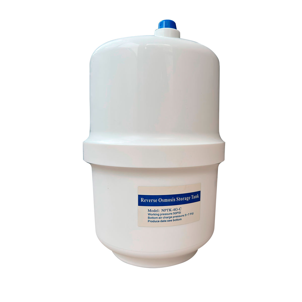 TANQUE 4 GL PARA OSMOSIS, MOD 4.0G PLASTIC TANK - 1