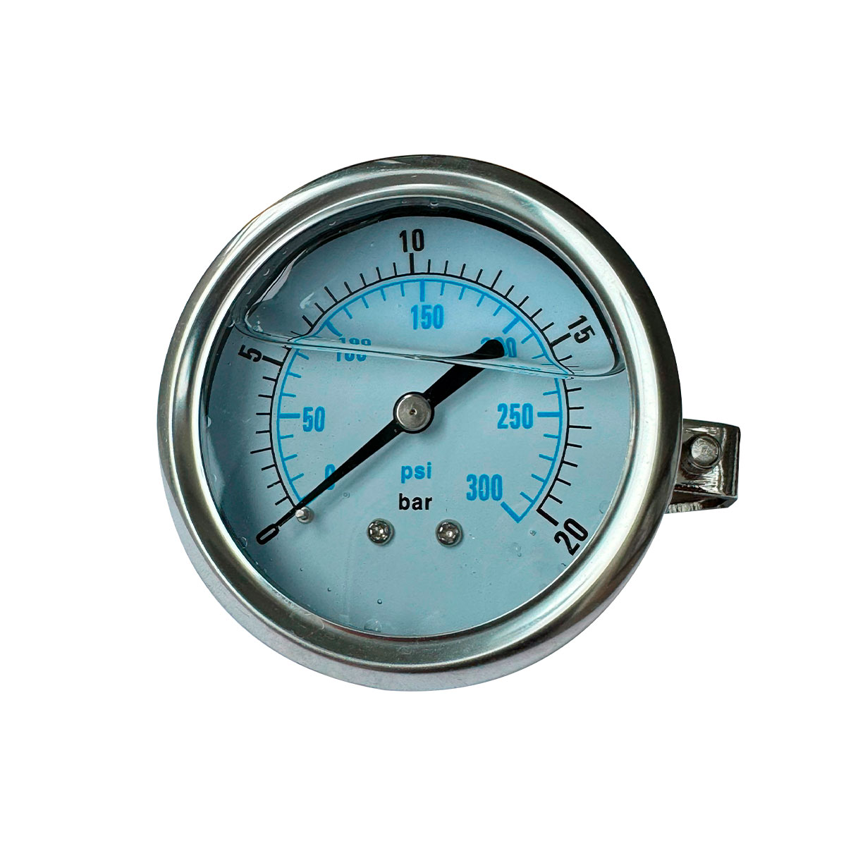 MANOMETRO 0-300PSI DIAL 2.5, CONEXION 1/4' -POSTERIOR, MOD PR-102, 0-300PSI, 1/4' - 1