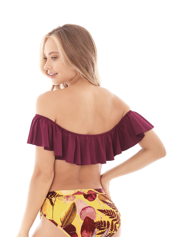 TOP BIKINI MUJER CHAMELA VINO 28145 RUMBERA - 3