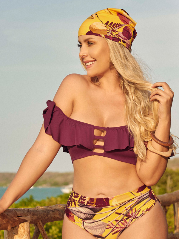 TOP BIKINI MUJER CHAMELA VINO 28145 RUMBERA - 4