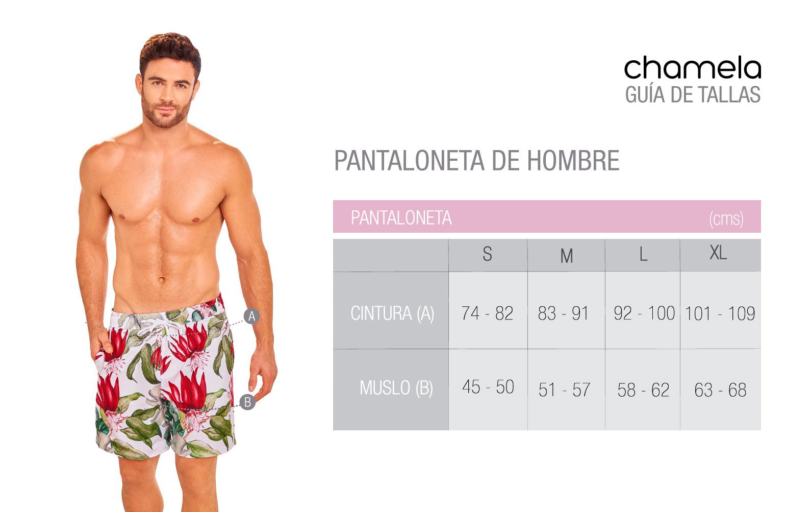 TRAJE DE BAÑO PARA HOMBRE 30375 CHAMELA - 3